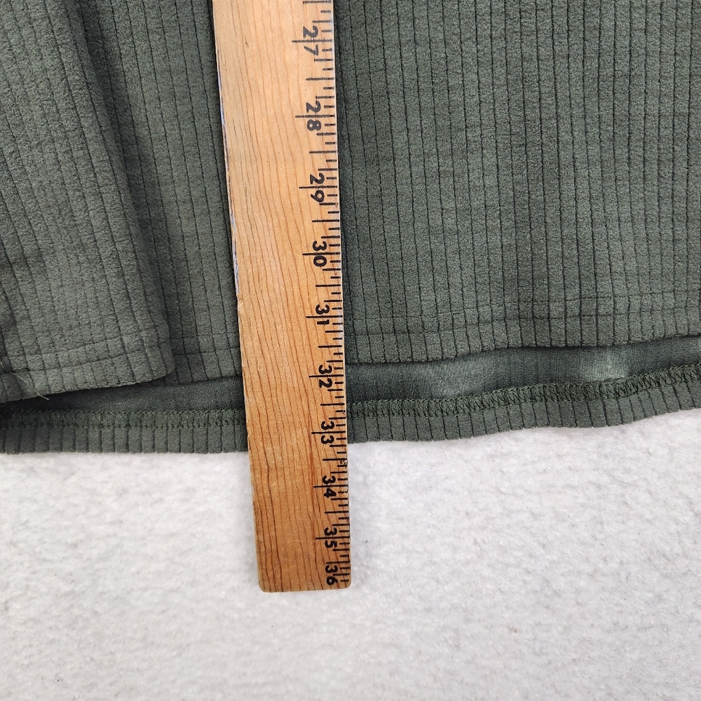 Ducks Unlimited Mens 3XL Green Ribbed 1/4 Zip Pullover Fleece Outdoor Sweater - Picture 5 of 10